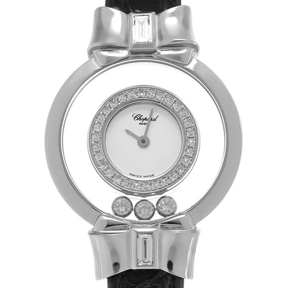 CHOPARD Happy diamond 20/5334 White/Blanc/diamond Ladies Watches quartz Used - Picture 1 of 5